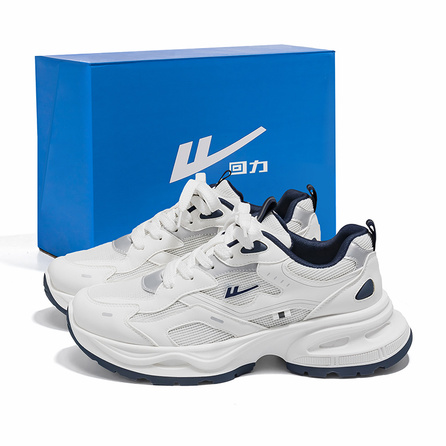 Warrior Low Top Chunky Sneakers Unisex White Blue