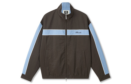 BONELESS Color-Block Splicing Stand Collar Academy Retro Style Casual Lightweight Versatile Fashion Trendy Simple Outdoor Comfortable Skin-Friendly Lightweight Breathable Personality Embroidered Logo Cardigan Jacket Unisex