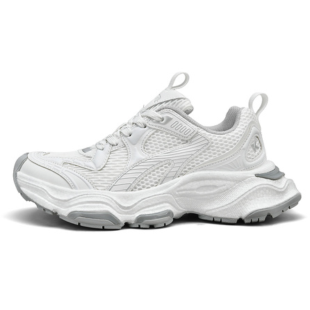 SK.TRIP Claw Series Sports Outdoor Casual Comfortable Versatile Retro Lightweight Texture White Shoes Retro Revival Future Exploration Cushioning Wear-Resistant Support Lightweight Height Increase Rebound Low-Top Running Shoes Unisex Titanium Gray