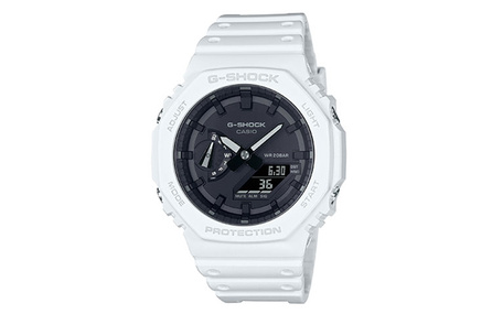 CASIO Men Liquid Crystal/Analog Dual Display Series 48.5mm Black Watch GA-2100-7APR