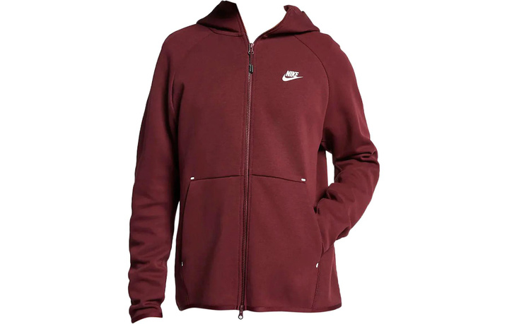 Nike Solid Loose Hooded Jacket Men's Red