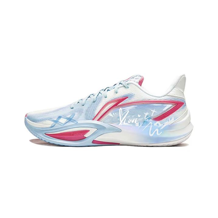 [Custom Sneakers] LiNing Flash 3 Flexible Summer Cool Campus Style Beng Technology Shock-Absorbing Bounce Grip Low-Top Basketball Shoes Unisex