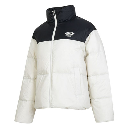 Skechers Fashion Stand Collar Long-Sleeve Puffy Down Jacket Unisex White