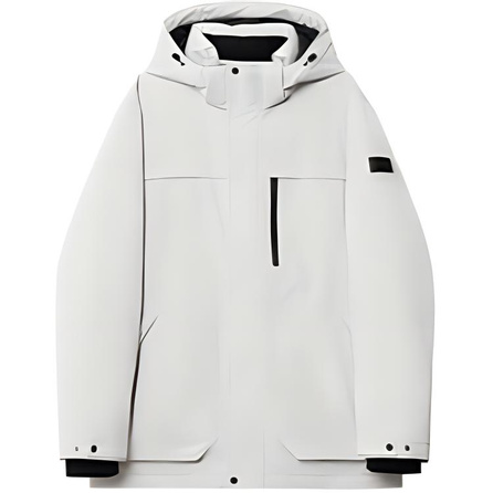 NAUTICA MFO Series Solid Color Simple Hooded Long Sleeve Parka Down Jacket Men's