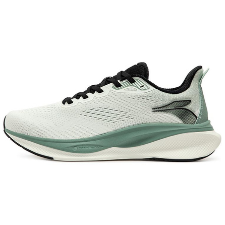 361° Magic Carpet Comfort Versatile Fashion Trendy Slip-Resistant Wear-Resistant Breathable Low-Top Sprint Running Shoes Unisex Gray Green