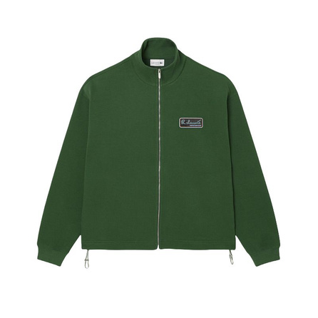 LACOSTE Stand Collar Zipper Loose Versatile Sweatshirt Men's