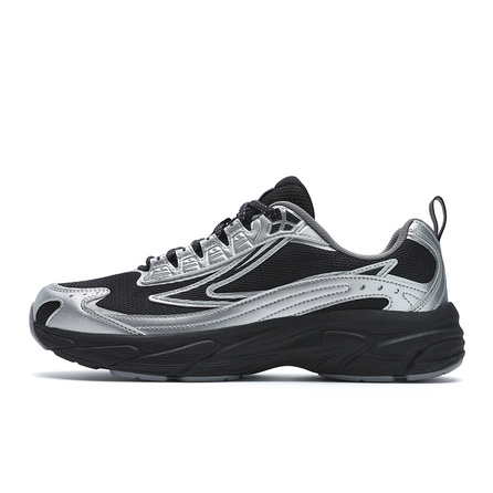 FILA VERDICT Arrow Rain Shoes Fashion Casual Sports Trendy Versatile Fabric Synthetic Leather Low-Top Casual Running Shoes Men's Black/Gray