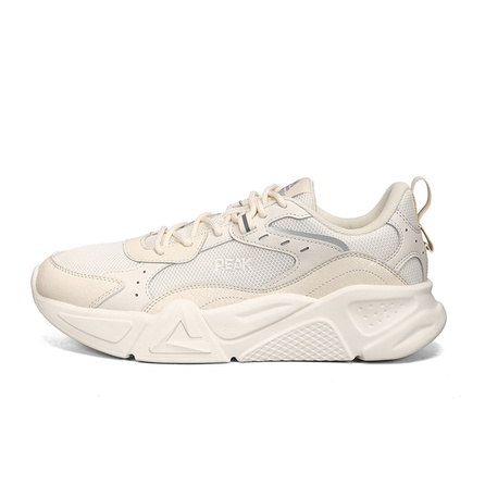 PEAK Qingyuan Fashion Casual Simple Slip-Resistant Lightweight Low-Top Dad Shoes Men's Beige