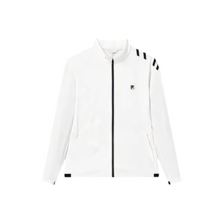 FILA Golf Series HYPER MOVE Stand Collar Comfortable Casual Jacket Men's Jade White