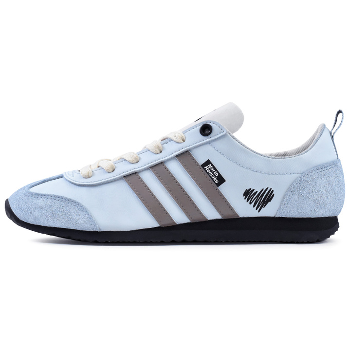 Custom Sneakersadidas VS JOG 2.0 Moonlight Love Chapter Minimalist Korean Style Ins Versatile Preppy Style Sporty Commute Trendy Wear-Resistant Non-Slip Low-Top German Training Shoes Unisex