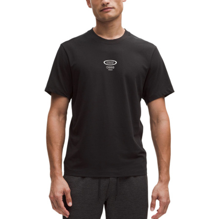lululemon Zeroed In Letter Print Crew Neck Short Sleeve T-Shirt Men's