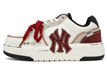 MLB Chunky Liner 'Shark' Custom Sneakers Leather Low-Top Casual Shoes Unisex Red White
