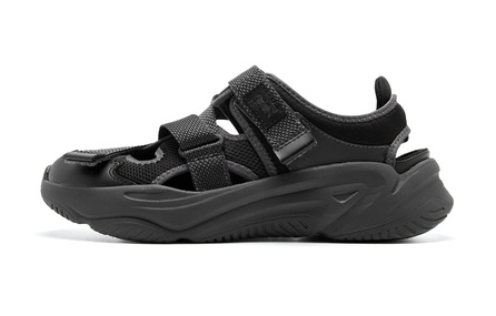 Jordan Simple Sporty Sandals EVA Soft Sole Mary Jane Sandals Men's Black