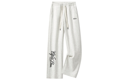 Disney American Retro High-Street Trendy Cartoon Dinosaur Element Logo Print Fleece-Lined Thickened Casual Versatile Comfortable Soft Draped Straight-Leg Tie-Dye Knit Sweatpants Unisex