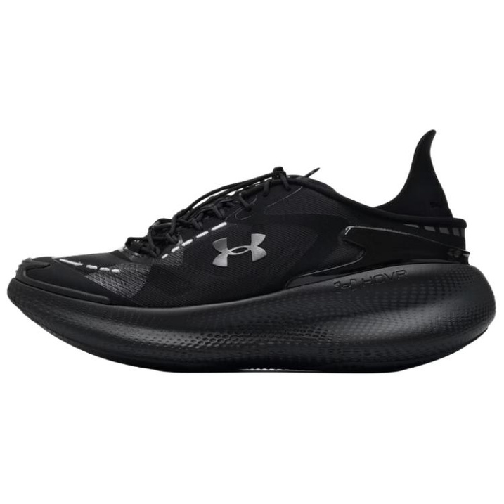 Under Armour Echo Comfort Durable Wear-Resistant Breathable Low-Top Lifestyle Casual Shoes Unisex Black Gray