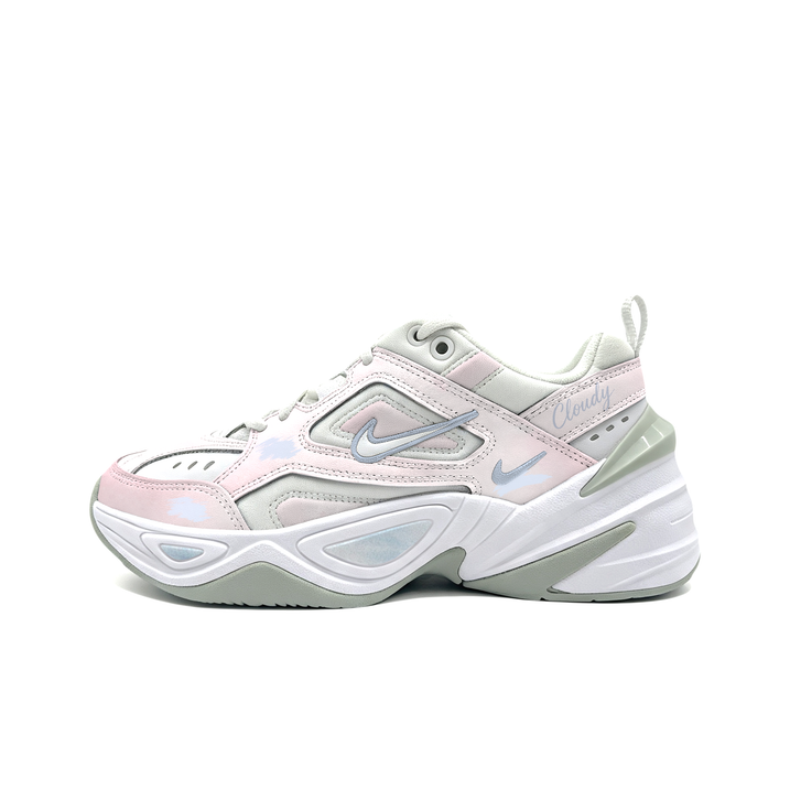 [Custom Sneakers] Nike M2K Tekno Cloud Wisp Fabric Gradient Tie-Dye Print Girly Vibe Fresh Clean Daily Streetwear Low-Top Dad Shoes Unisex Blue Pink