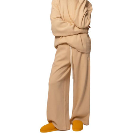 Drew House Minimalist Waffle Long Pants Solid Color Mid-Rise Casual Pants Unisex