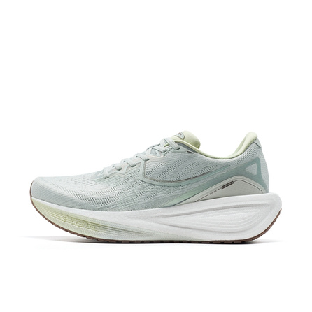 Xtep Qingyun Comfortable Fashion Cushioned Wear-Resistant Responsive Low-Top Carbon Plate Training Running Shoes Men's Gray Green