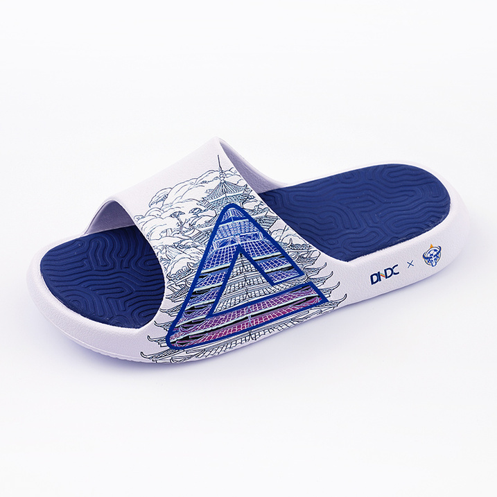 PEAK Slide Slippers Unisex White Blue