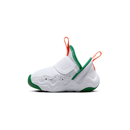 Jordan Cushioning Wear-Resistant Low-Top Toddler Shoes White Green Baby