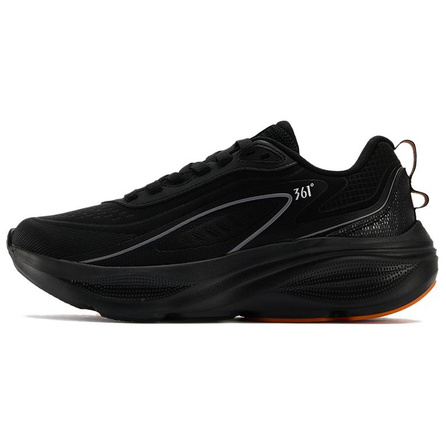 361° Nebula Retro Fashion Comfort Synthetic Leather PP Film Cushioning Low-Top Casual Running Shoes Men's Black