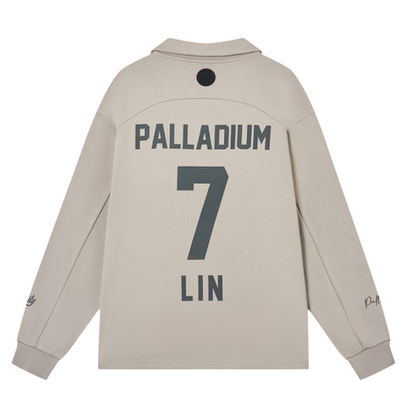 Palladium x Jeremy Lin JLIN Collaboration Letter Number Print Comfortable Casual Relaxed Hoodie Unisex Pigeon Gray