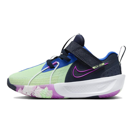 Nike Air Zoom G.T. Cut 3 Cushioning Wear Resistant Low Top Children's Basketball Shoes Green Blue Kids'