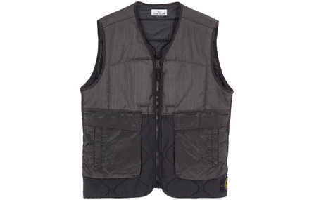 STONE ISLAND Vests Men Black