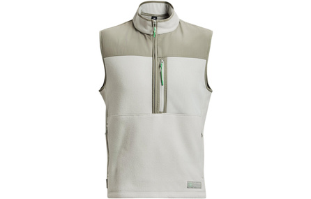 Under Armour Color-Block Stand Collar Sleeveless Vest Men's Gray
