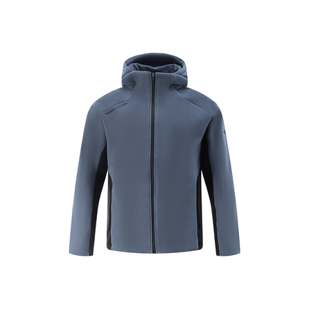 Mizuno ESSENTIAL Series Letter Print Fleece-Lined Windproof Hooded Long Sleeve Jacket Men's