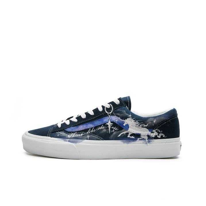Vans Style 36 Custom Sneakers Unisex Blue Purple