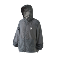 Disney Unisex UPF50 Windproof Dustproof Sun Protection Hooded Jacket with Cartoon Print темно-серый
