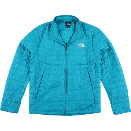 THE NORTH FACE M Thermoball Eco Jacket Solid Color Logo Stand Collar Zipper Puffer Jacket Men's Blue