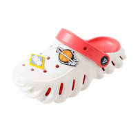Peak Summer Kids' Casual Versatile Simple Chunky Sole Outdoor Beach Heightening Fashion Sandals Clogs Unisex Арбуз красный