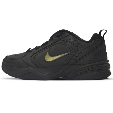 Custom Sneakers Nike Air Monarch 4 Beetle Personalized Pearlescent Color-Changing Anti-Slip Wear-Resistant Low-Top Dad Shoes Unisex Black Gold