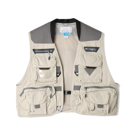 Columbia Henrys Fork VI Comfortable Soft Versatile Solid Color Vest Men's Off-White