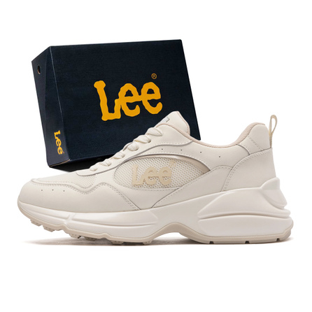 Lee Synthetic Leather Split Leather Fabric Trendy Versatile Fashion Casual Thick Sole Comfortable 6.5cm Heel Height Heightening Breathable Low-Top Dad Shoes Men's