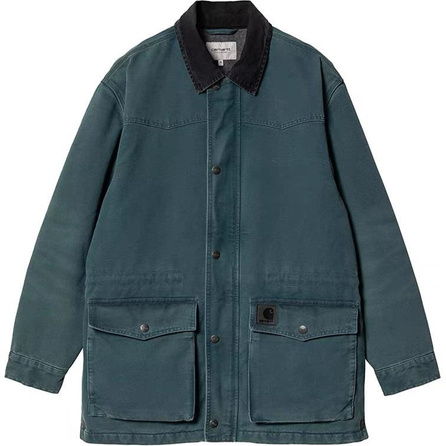 Carhartt WIP SS25 Comfort Zipper Closure Loose Drop Shoulder Long Sleeve Jacket Coat Men's Blue