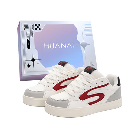 Huanai Youthful Campus Fashion High-Value Puffer Shoes Daily Casual Versatile Lightweight Comfortable Breathable Slip-Resistant Low-Top Sneakers Unisex