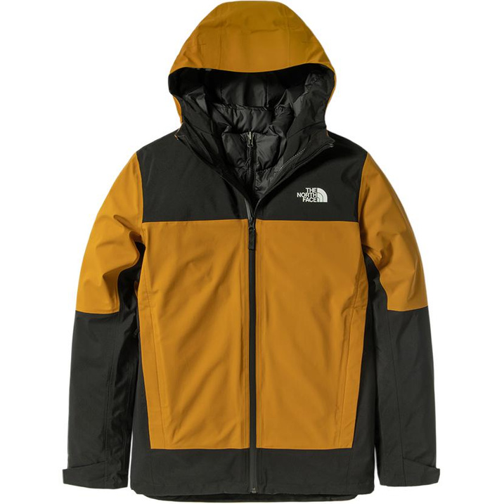 THE NORTH FACE Warm Waterproof Breathable Cold-Resistant Waterproof Breathable Warm Cold-Resistant Hiking Jacket Men's Yellow/Black