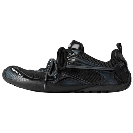 Balenciaga Radar Round Toe Lace-Up Distressed Effect Low-Top Lifestyle Casual Shoes Men's Black