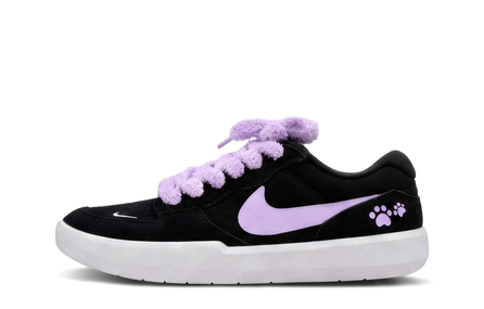 [Custom Sneakers] Nike SB Force 58 Daily Commute Sweet Girl Korean Fresh Premium Niche Graffiti Personalized Fashion Trendy Campus Breathable Low-Top Casual Skate Shoes Unisex Black