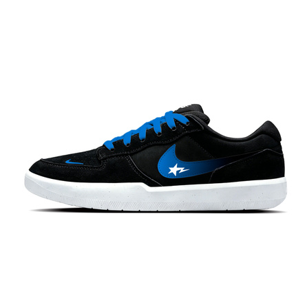 Custom SneakersNike SB Force 58 Blue Mist Leather Textile Suede Starry Sky Texture Minimalist Classic Silhouette Commute Versatile Wear-Resistant Low-Top Skate Shoes Unisex
