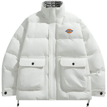 Dickies American Retro High Street Basic Preppy Style Simple Versatile Cleanfit Stand Collar Work Jacket Winter Thickened Warm Casual Loose Puffer Cotton Jacket Outdoor Lightweight Comfortable Quality Quilted Gold Label P Cotton Coat Men's