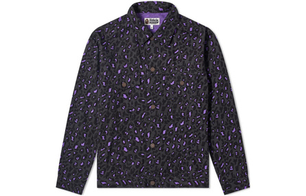 A BATHING APE Jackets Men Purple & Gray