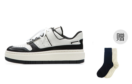 Lucia Tacci Designer Collection Skateboard Shoes Unisex Low-Top Black White