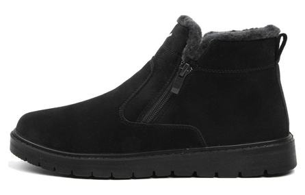 Warrior Short Mid-Calf Snow Boots Men's Black