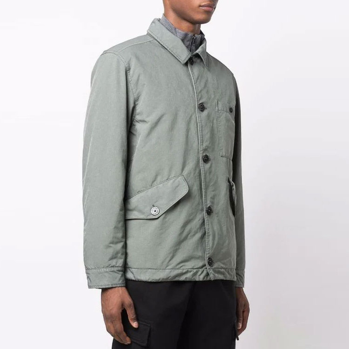 STONE ISLAND Jackets Men Gray Green