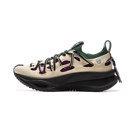 LI-NING China Feidian CRC LITE Trendy Sport Cushion Anti-Slip Wear-Resistant Low-Top Casual Running Shoes Unisex Brown Green