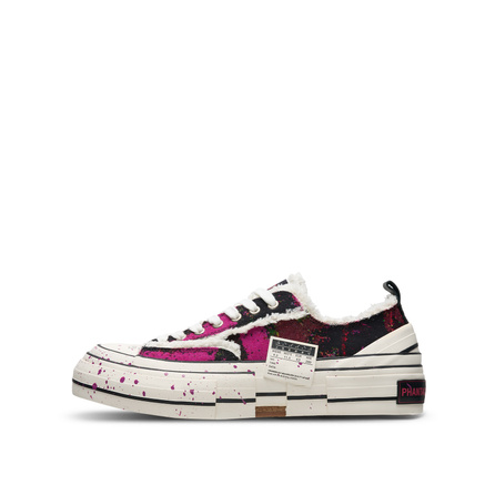 PHANTACI x VESSEL Fenty Collaboration Anti-Slip Wear-Resistant Low-Top Canvas Shoes Unisex Deep Red